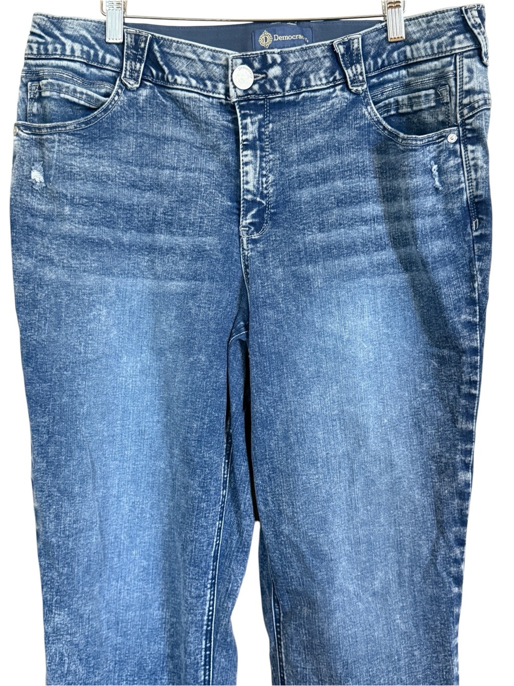 Democracy Ab”solution” Cropped Raw Hem Stretch Jeans Women’s Size 18W - Picture 2 of 13
